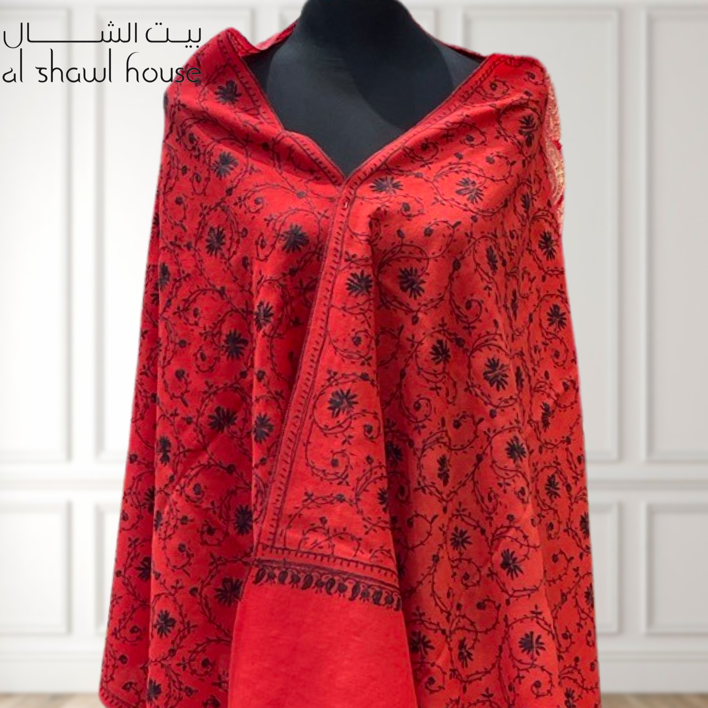 Woolen Hand embroidered stole